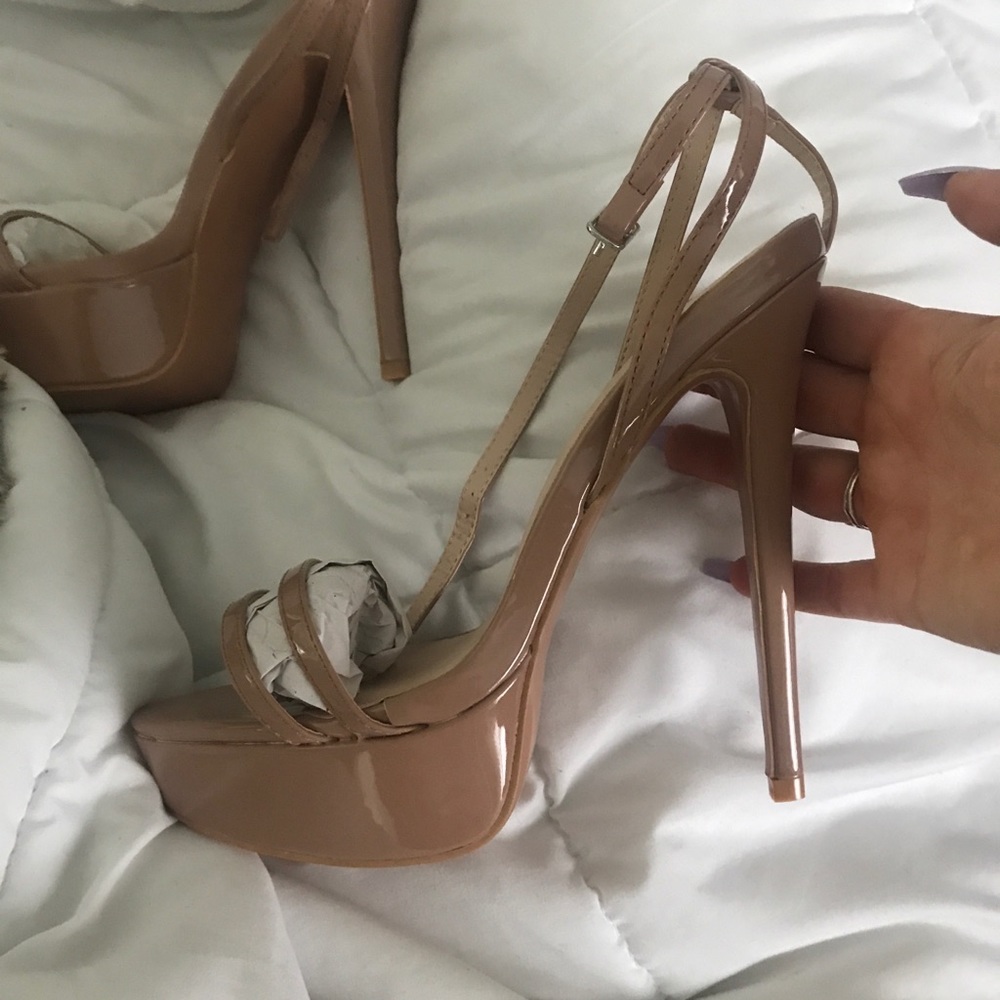 Nude Strappy Heels